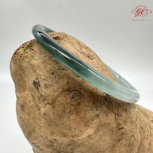 【肌容雪】天然緬甸A貨山水翡翠叮噹手鐲 編號1011(鐲圍58.1mm#18.5號)