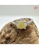 【肌容雪】天然緬甸A貨翡翠蜜蠟黃可調解戒指 編號1015(戒圍18.8mm#15號)
