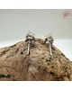  【肌容雪】天然緬甸A貨翡翠蜜蠟黃耳針 編號1016