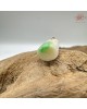【肌容雪】天然緬甸A貨翡翠白裡青柱型玉墜項鍊 編號1021