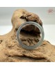 【肌容雪】天然緬甸A貨翡翠烏雞戒圈 編號1034(戒圍20.0mm#17號)