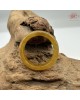 【肌容雪】天然緬甸A貨翡翠黃翡戒圈 編號1035(戒圍19.4mm#15號)