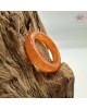 【肌容雪】天然緬甸A貨紅翡翠戒圈 編號1037(戒圍17.6mm#12號)