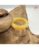 【肌容雪】天然緬甸A貨黃翡翠戒圈 編號1038(戒圍17.2mm#10號)