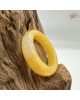 【肌容雪】天然緬甸A貨黃翡翠戒圈 編號1038(戒圍17.2mm#10號)