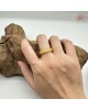 【肌容雪】天然緬甸A貨黃翡翠戒圈 編號1038(戒圍17.2mm#10號)
