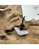 【肌容雪】天然緬甸A貨翡翠白玉元寶吊墜繩 編號1044