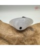 【肌容雪】天然緬甸A貨翡翠白玉元寶吊墜繩 編號1044