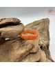 【肌容雪】天然緬甸A貨紅翡翠戒圈 編號1045(戒圍18.3mm#14號)