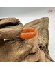 【肌容雪】天然緬甸A貨紅翡翠戒圈 編號1046(戒圍18.4mm#14號)