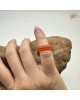 【肌容雪】天然緬甸A貨紅翡翠戒圈 編號1047(戒圍13.9mm#4號)