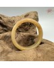 【肌容雪】天然緬甸A貨糯冰黃翡正圈手鐲 編號1048(鐲圍57.9mm#18號 )