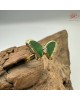 【肌容雪】天然緬甸A貨蝶翼綠翡可調節戒指 編號1050(戒圍17.0mm#10號)