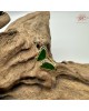 【肌容雪】天然緬甸A貨蝶翼綠翡可調節戒指 編號1050(戒圍17.0mm#10號)