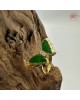 【肌容雪】天然緬甸A貨蝶翼綠翡可調節戒指 編號1050(戒圍17.0mm#10號)
