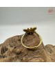  【肌容雪】天然緬甸A貨綠翡翩翩舞蝶可調節戒指 編號1051(戒圍17.2mm#10號)