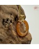 【肌容雪】天然緬甸A貨黃翡翠戒圈項鍊 編號1052(戒圍15.1mm#7號)
