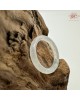 【肌容雪】天然緬甸A貨白月光翡翠戒圈 編號1053(戒圍18.6mm#15號)