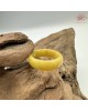  【肌容雪】天然緬甸A貨蜜糖黃翡翠戒圈 編號1054(戒圍19.3mm#15號)