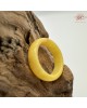  【肌容雪】天然緬甸A貨蜜糖黃翡翠戒圈 編號1054(戒圍19.3mm#15號)
