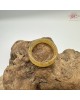  【肌容雪】天然緬甸A貨檸檬黃翡翠戒圈 編號1056(戒圍19.2mm#15號)