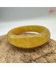 【肌容雪】天然緬甸A貨琥珀黃翡翠戒圈 編號1057(戒圍19.3mm#15號)