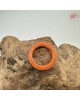 【肌容雪】天然緬甸A貨紅翡翠戒圈 編號1058(戒圍15.3mm#7號)
