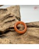 【肌容雪】天然緬甸A貨紅翡翠戒圈 編號1058(戒圍15.3mm#7號)