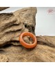 【肌容雪】天然緬甸A貨紅翡翠戒圈 編號1059(戒圍15.3mm#7號)