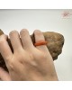 【肌容雪】天然緬甸A貨紅翡翠戒圈 編號1059(戒圍15.3mm#7號)