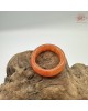 【肌容雪】天然緬甸A貨紅翡翠戒圈 編號1060(戒圍16.2mm#10號)