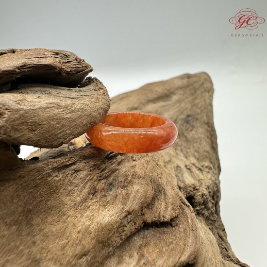 【肌容雪】天然緬甸A貨紅翡翠戒圈 編號1060(戒圍16.2mm#10號)