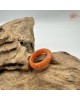 【肌容雪】天然緬甸A貨紅翡翠戒圈 編號1060(戒圍16.2mm#10號)
