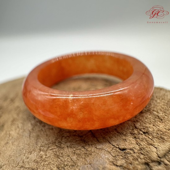 【肌容雪】天然緬甸A貨紅翡翠戒圈 編號1060(戒圍16.2mm#10號)