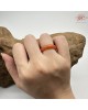 【肌容雪】天然緬甸A貨紅翡翠戒圈 編號1060(戒圍16.2mm#10號)