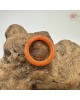 【肌容雪】天然緬甸A貨紅翡翠戒圈 編號1061(戒圍17.0mm#10號)