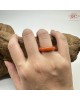 【肌容雪】天然緬甸A貨紅翡翠戒圈 編號1061(戒圍17.0mm#10號)