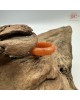 【肌容雪】天然緬甸A貨紅翡翠戒圈 編號1062(戒圍17.2mm#10號)