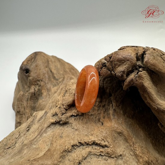 【肌容雪】天然緬甸A貨紅翡翠戒圈 編號1063(戒圍17.1mm#10號