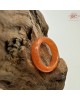 【肌容雪】天然緬甸A貨紅翡翠戒圈 編號1063(戒圍17.1mm#10號