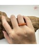 【肌容雪】天然緬甸A貨紅翡翠戒圈 編號1063(戒圍17.1mm#10號