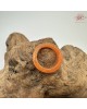 【肌容雪】天然緬甸A貨紅翡翠戒圈 編號1064(戒圍17.3mm#10號)