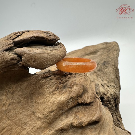 【肌容雪】天然緬甸A貨紅翡翠戒圈 編號1064(戒圍17.3mm#10號)