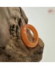【肌容雪】天然緬甸A貨紅翡翠戒圈 編號1064(戒圍17.3mm#10號)