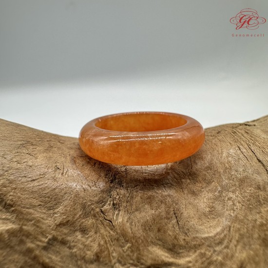 【肌容雪】天然緬甸A貨紅翡翠戒圈 編號1064(戒圍17.3mm#10號)