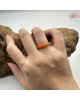 【肌容雪】天然緬甸A貨紅翡翠戒圈 編號1064(戒圍17.3mm#10號)