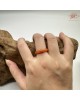 【肌容雪】天然緬甸A貨紅翡翠戒圈 編號1066(戒圍18.2mm#14號)