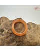 【肌容雪】天然緬甸A貨紅翡翠戒圈 編號1067(戒圍18.3mm#14號)