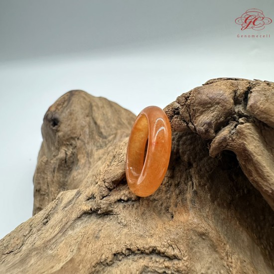 【肌容雪】天然緬甸A貨紅翡翠戒圈 編號1067(戒圍18.3mm#14號)