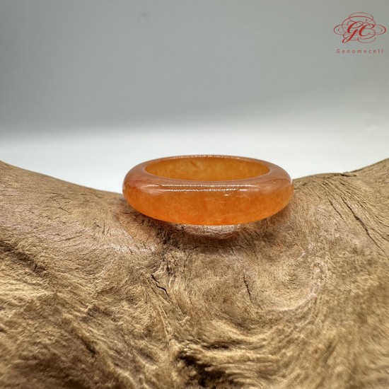 【肌容雪】天然緬甸A貨紅翡翠戒圈 編號1067(戒圍18.3mm#14號)